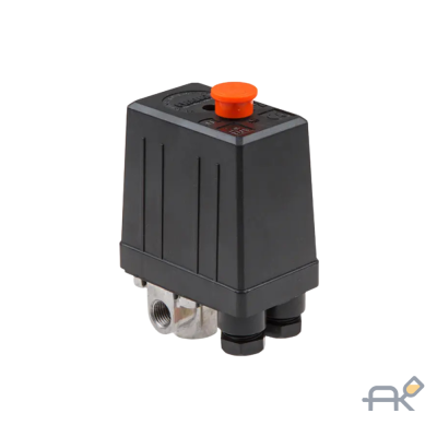  Прессостат четырехходовой для компрессора ECO (Резьба - 1/4` - 4шт. Давление ВКЛ - 6 бар. Давление ОТКЛ - 8 бар) (AES-414P)